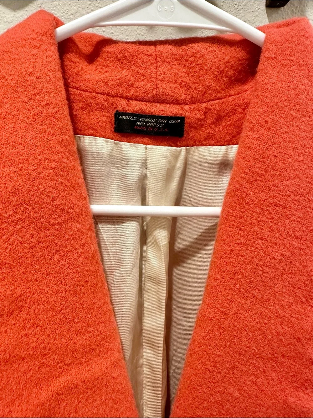 Vintage Coral Double-Breasted Blazer Jacket Women’s Large